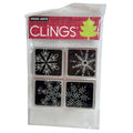 Hero Arts Clings Rubber Stamp Set Four Framed Snowflakes Christmas Card Making