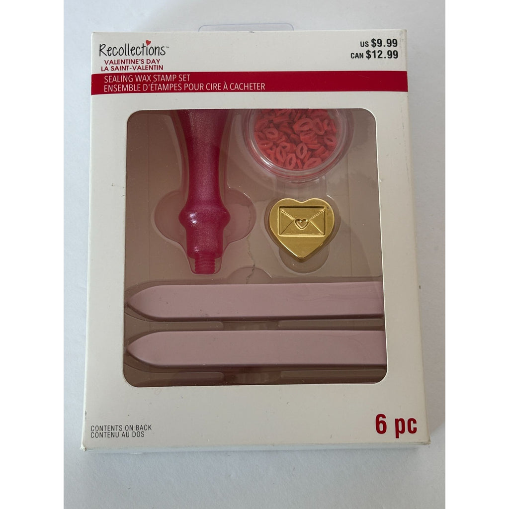 Recollections Sealing Wax Stamp Set Valentines Day Envelope Heart Invitations