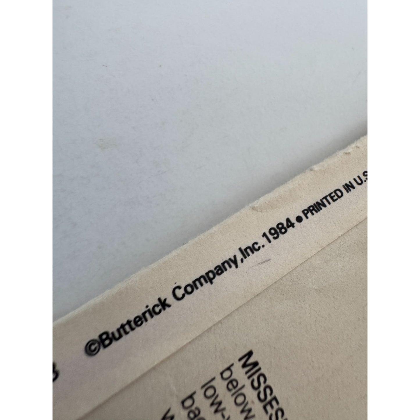 Butterick Sewing Pattern 3016 Prairie Dress Puff Sleeves Lace Trim Vtg 1980s 12