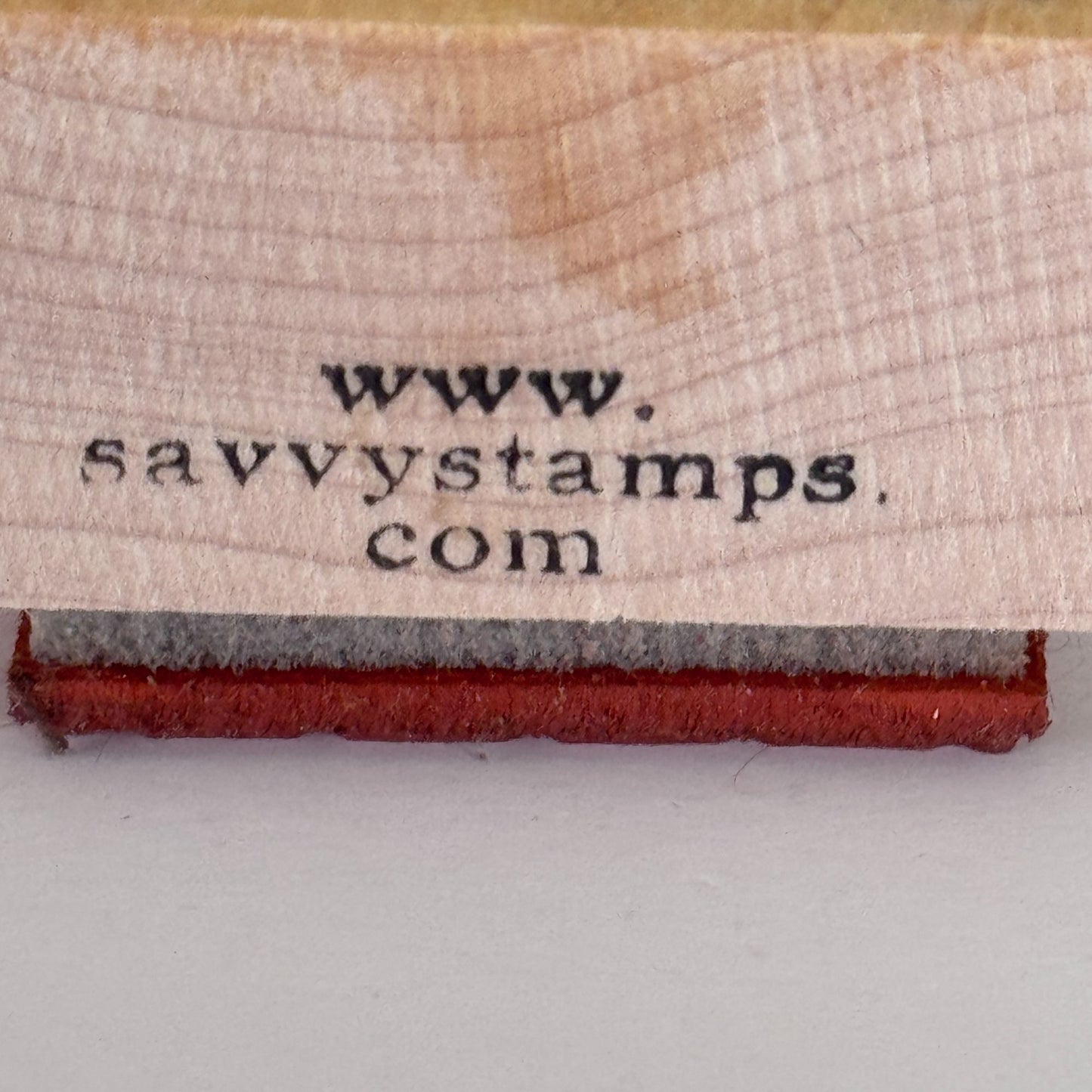 Savvy Stamps Rubber Stamp Polka Dot Background Pattern Rectangle Cardmaking Wood