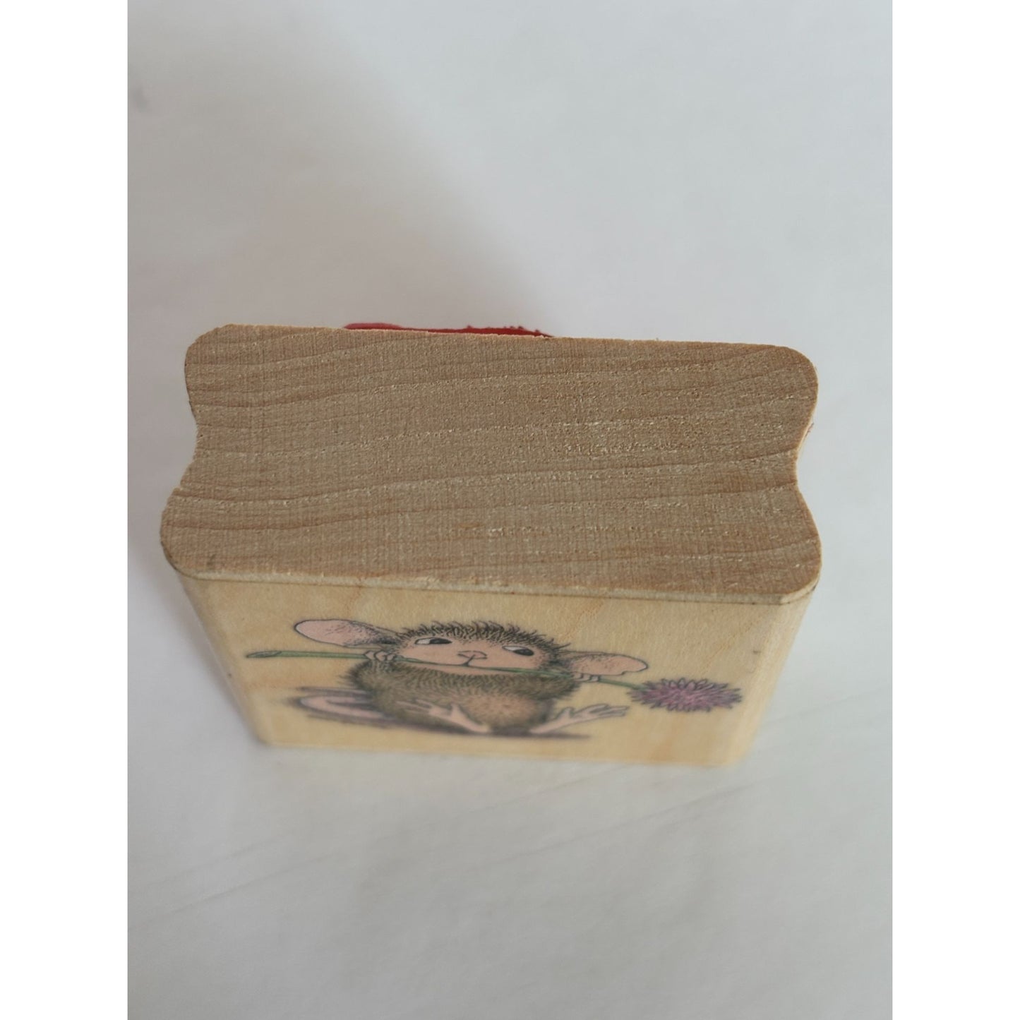 House Mouse Rubber Stamp Mudpie Munch Mouse Animal Flower Card Making