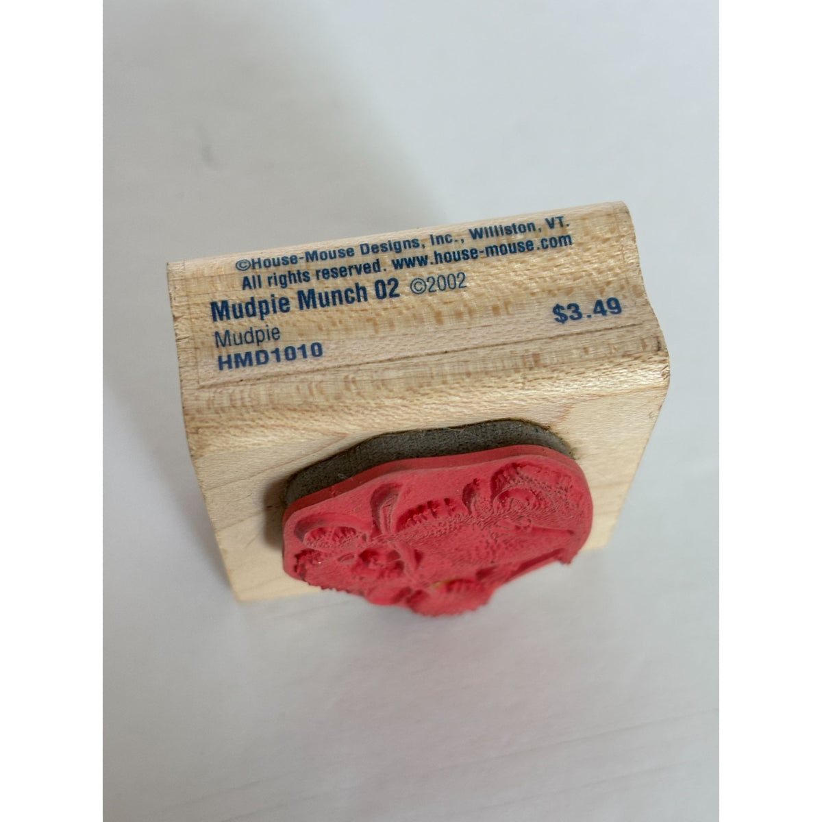 House Mouse Rubber Stamp Mudpie Munch Mouse Animal Flower Card Making