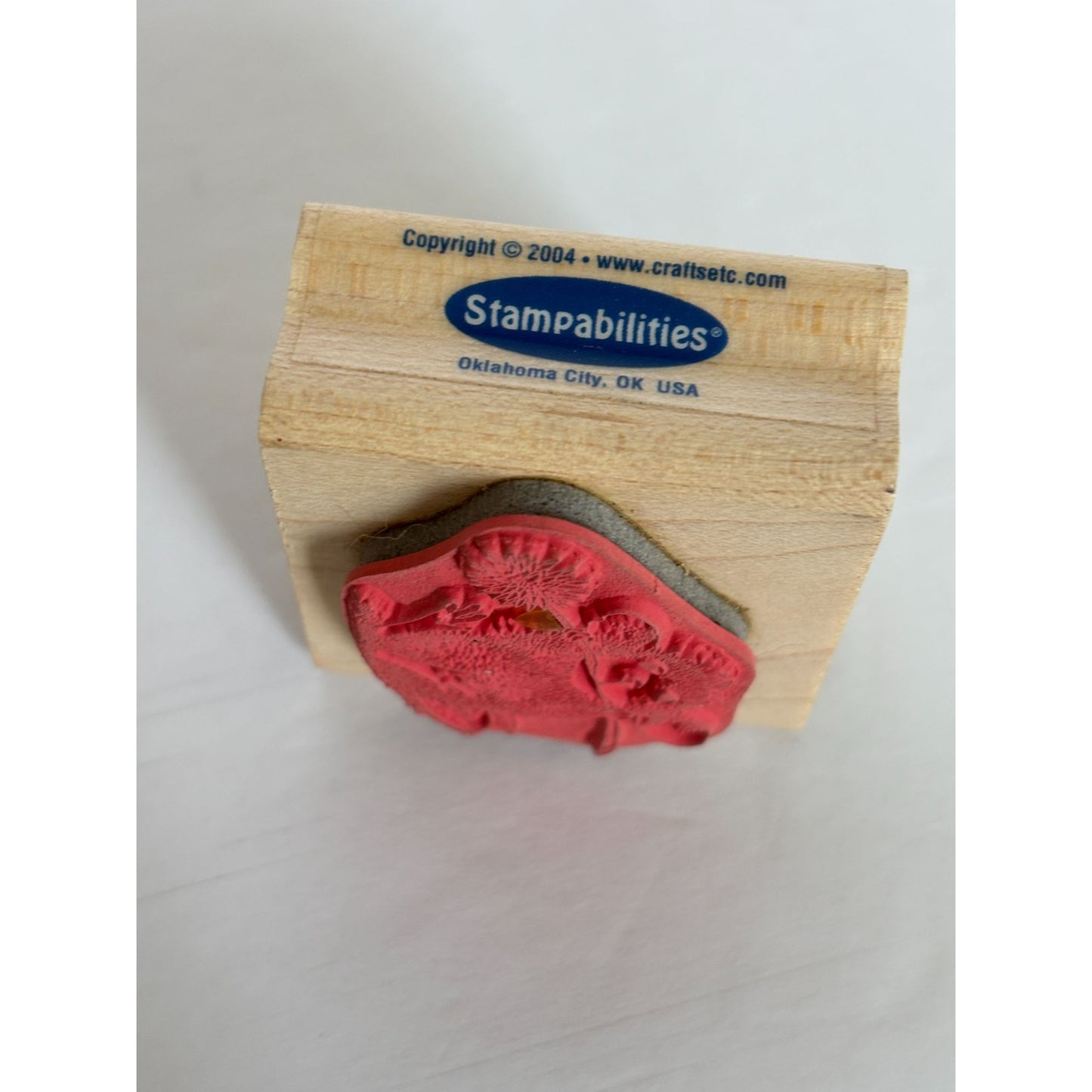 House Mouse Rubber Stamp Mudpie Munch Mouse Animal Flower Card Making