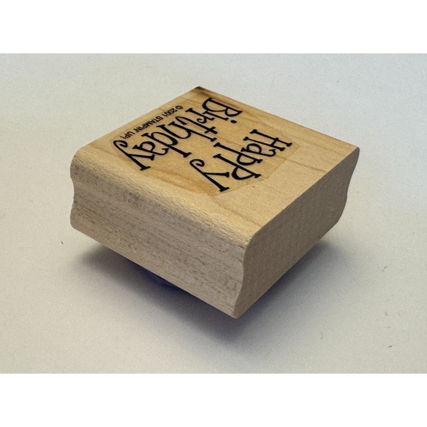 Stampin Up Rubber Stamp Happy Birthday Card Making Words Sentiment Paper Craft