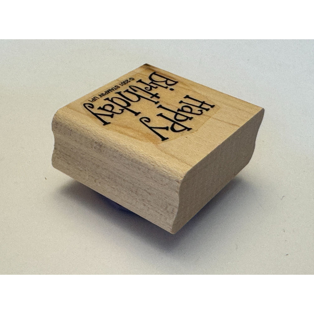 Stampin Up Rubber Stamp Happy Birthday Card Making Words Sentiment Paper Craft