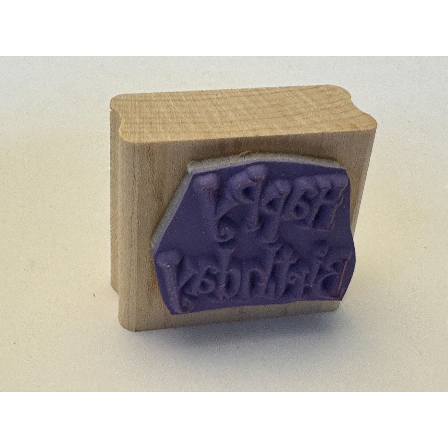 Stampin Up Rubber Stamp Happy Birthday Card Making Words Sentiment Paper Craft
