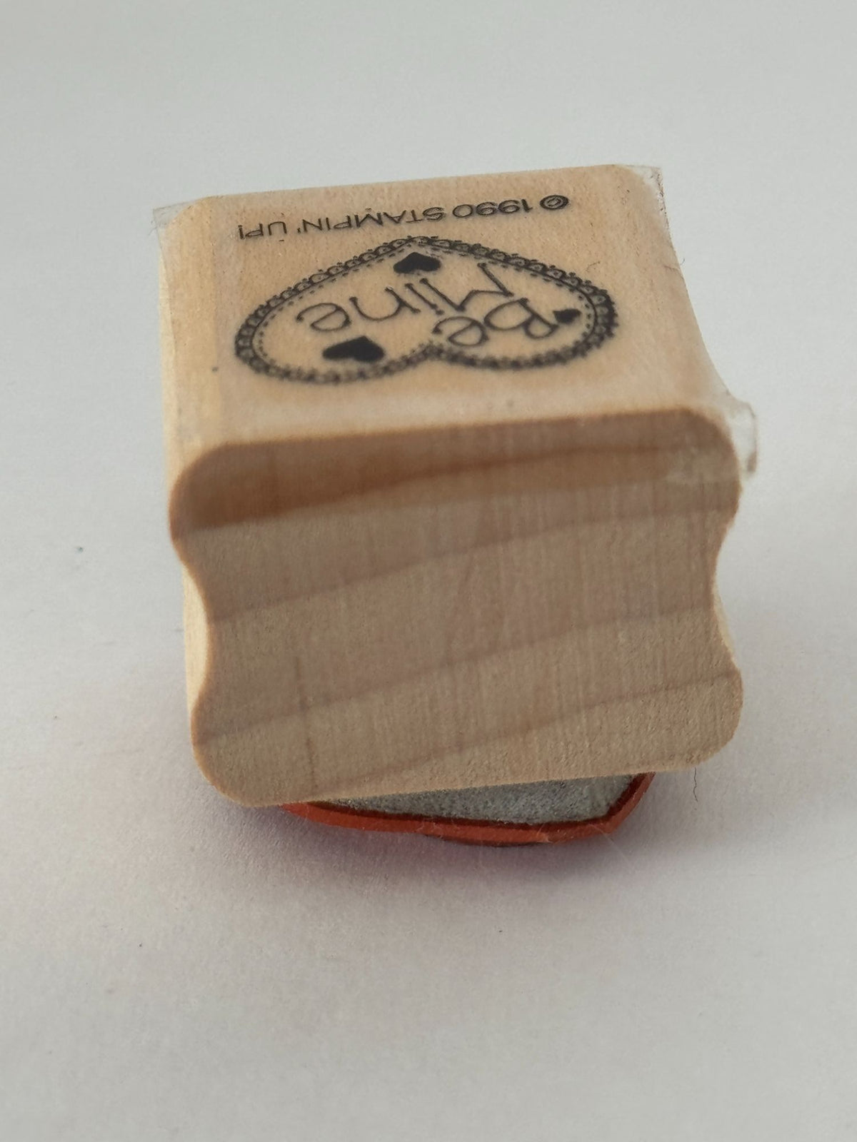 Stampin Up Rubber Stamp Be Mine Heart Valentines Day Card Making Sentiment Words