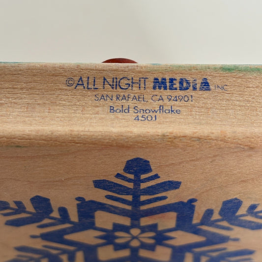 All Night Media Rubber Stamp Bold Snowflake Holidays Christmas Card Making Big