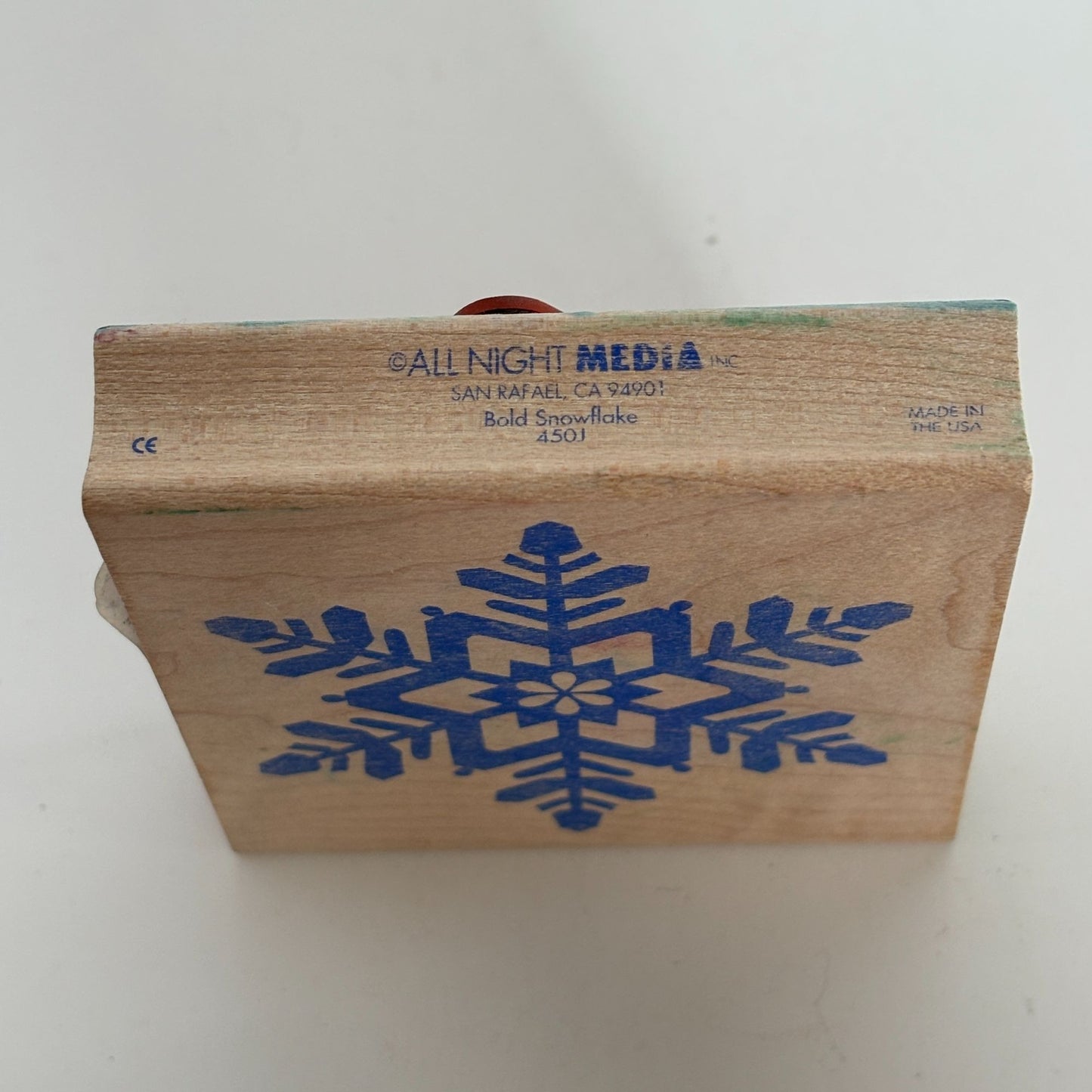 All Night Media Rubber Stamp Bold Snowflake Holidays Christmas Card Making Big
