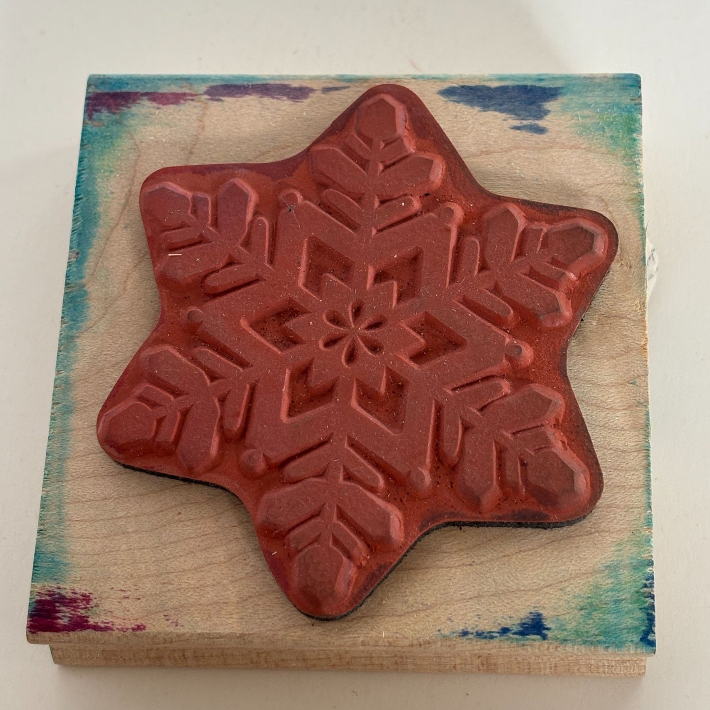 All Night Media Rubber Stamp Bold Snowflake Holidays Christmas Card Making Big