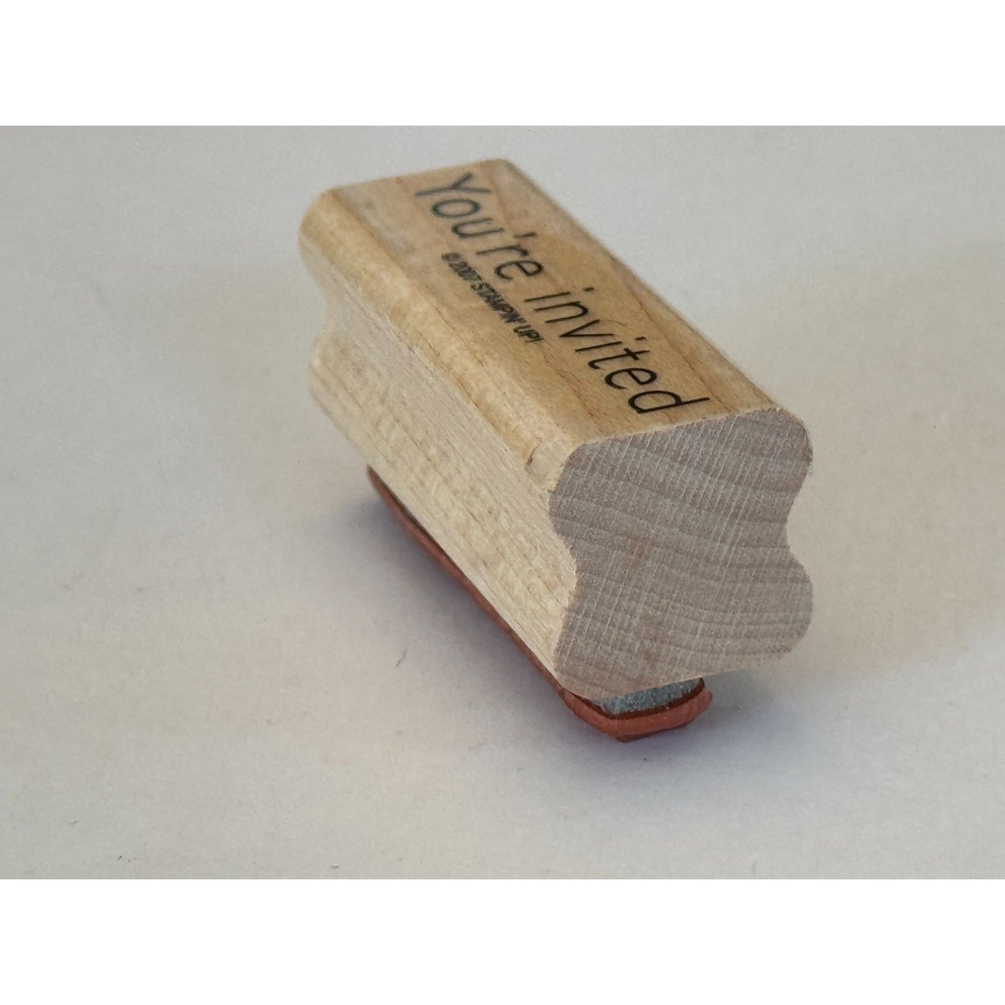 Stampin Up Rubber Stamp Party Invitation You Are Invited Card Making Words Small