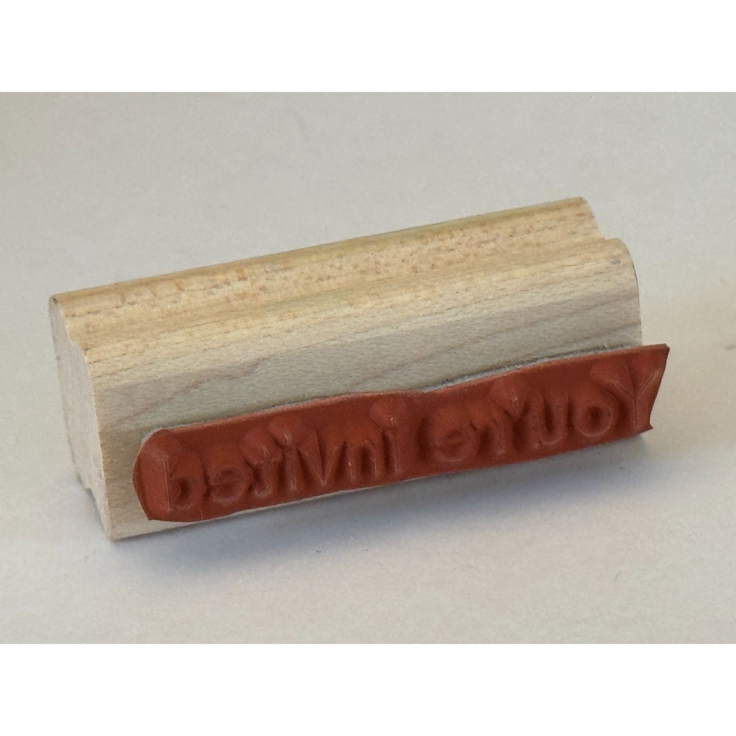 Stampin Up Rubber Stamp Party Invitation You Are Invited Card Making Words Small