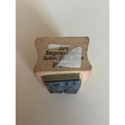 Art Impressions Rubber Stamp Whats Up at your end Card Making Words Question Wit