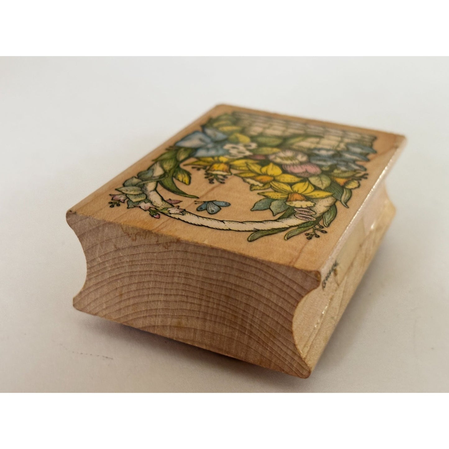 All Night Media Rubber Stamp Spring Bouquet Easter Basket Flowers Cardmaking