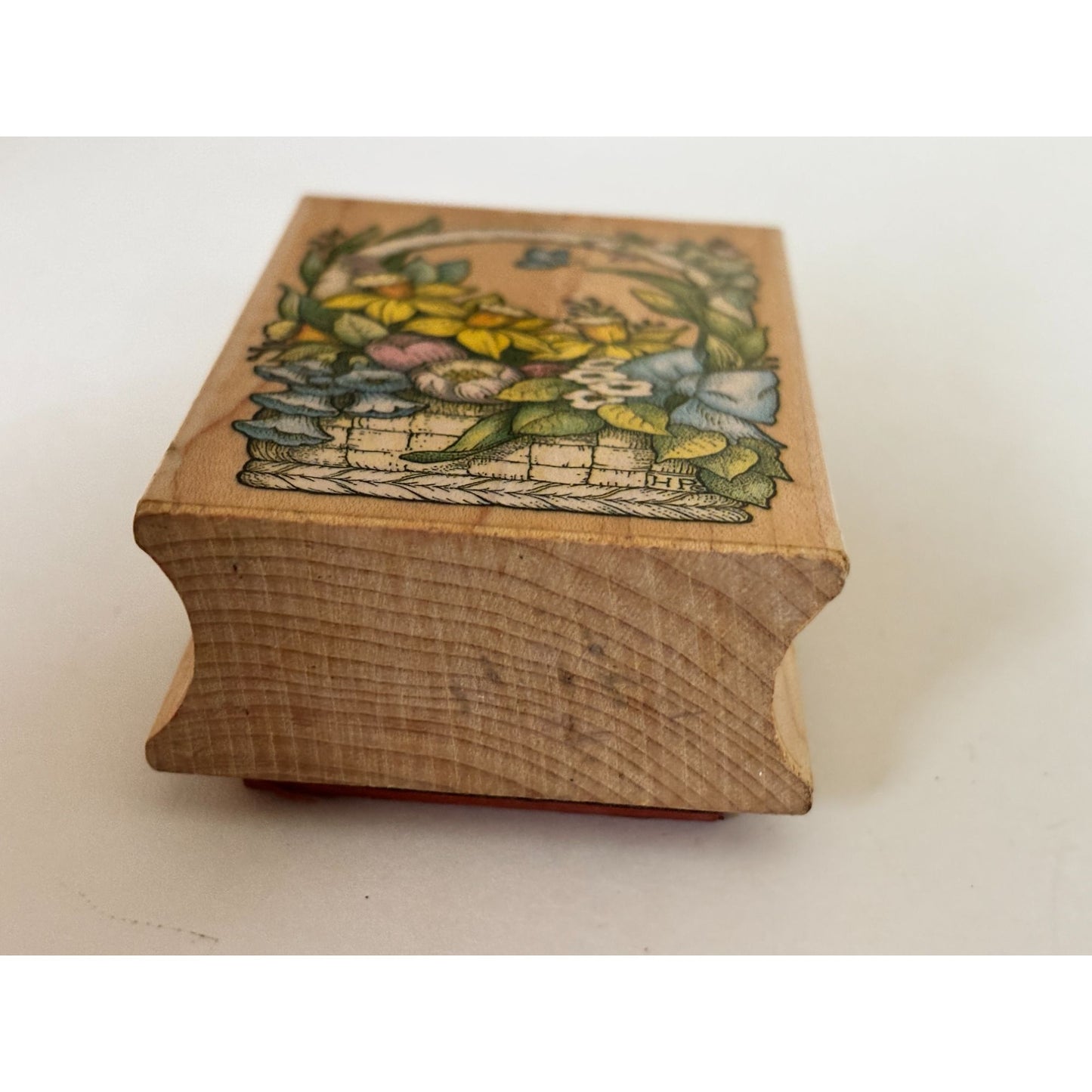 All Night Media Rubber Stamp Spring Bouquet Easter Basket Flowers Cardmaking