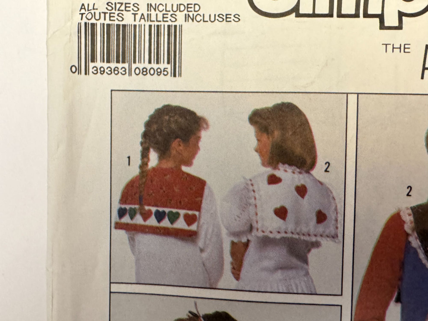 Simplicity Pattern 8972 Misses and Girls Collars 1980s Accessory Club Vintage