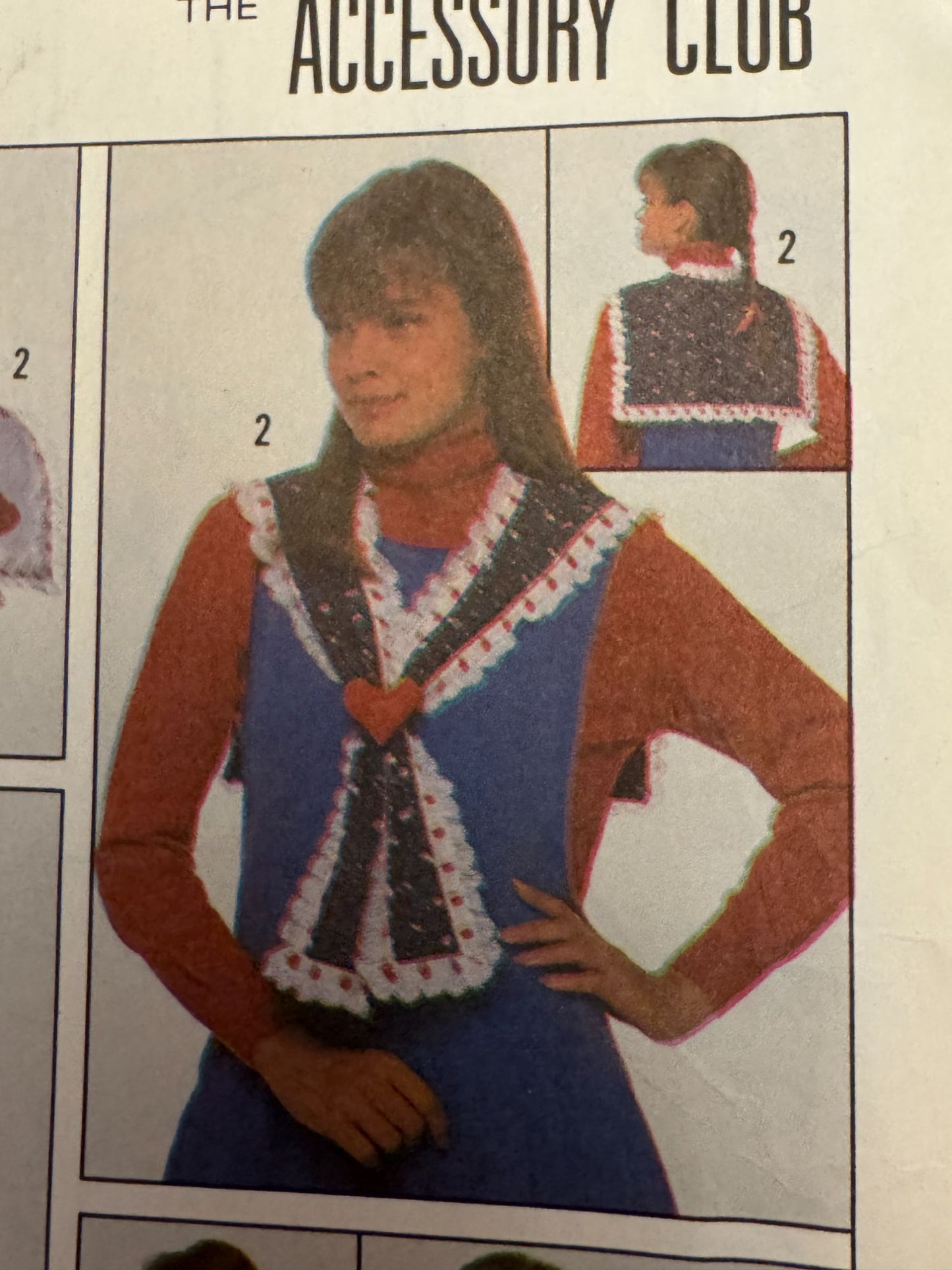 Simplicity Pattern 8972 Misses and Girls Collars 1980s Accessory Club Vintage