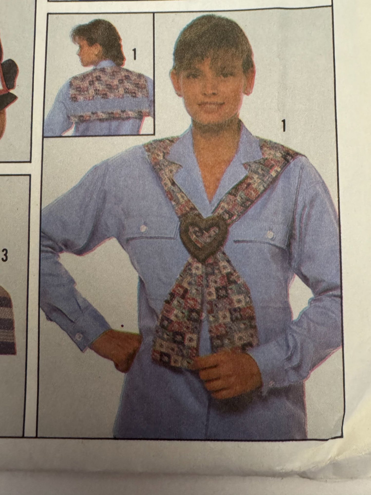 Simplicity Pattern 8972 Misses and Girls Collars 1980s Accessory Club Vintage