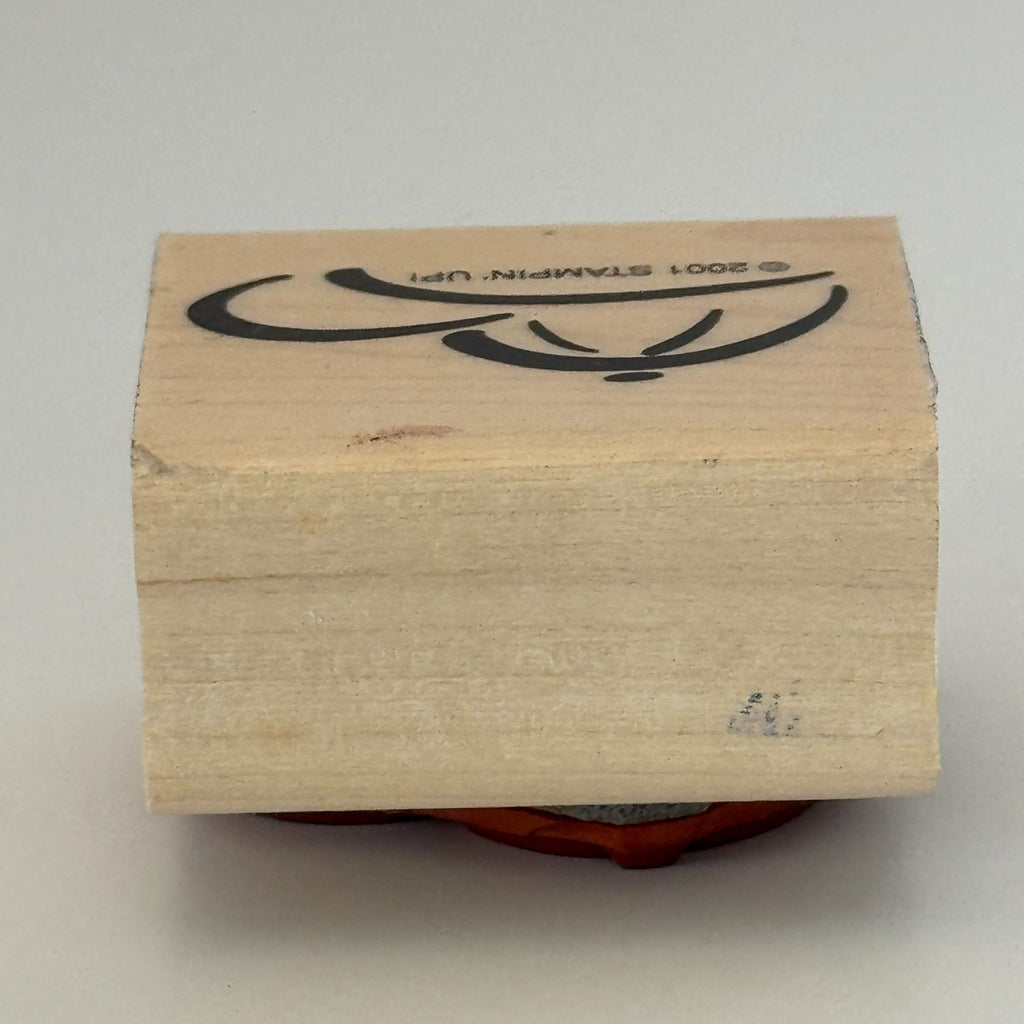 Stampin Up Rubber Stamp Baseball Hat Cap Fashion Card Making Craft Wood Mounted