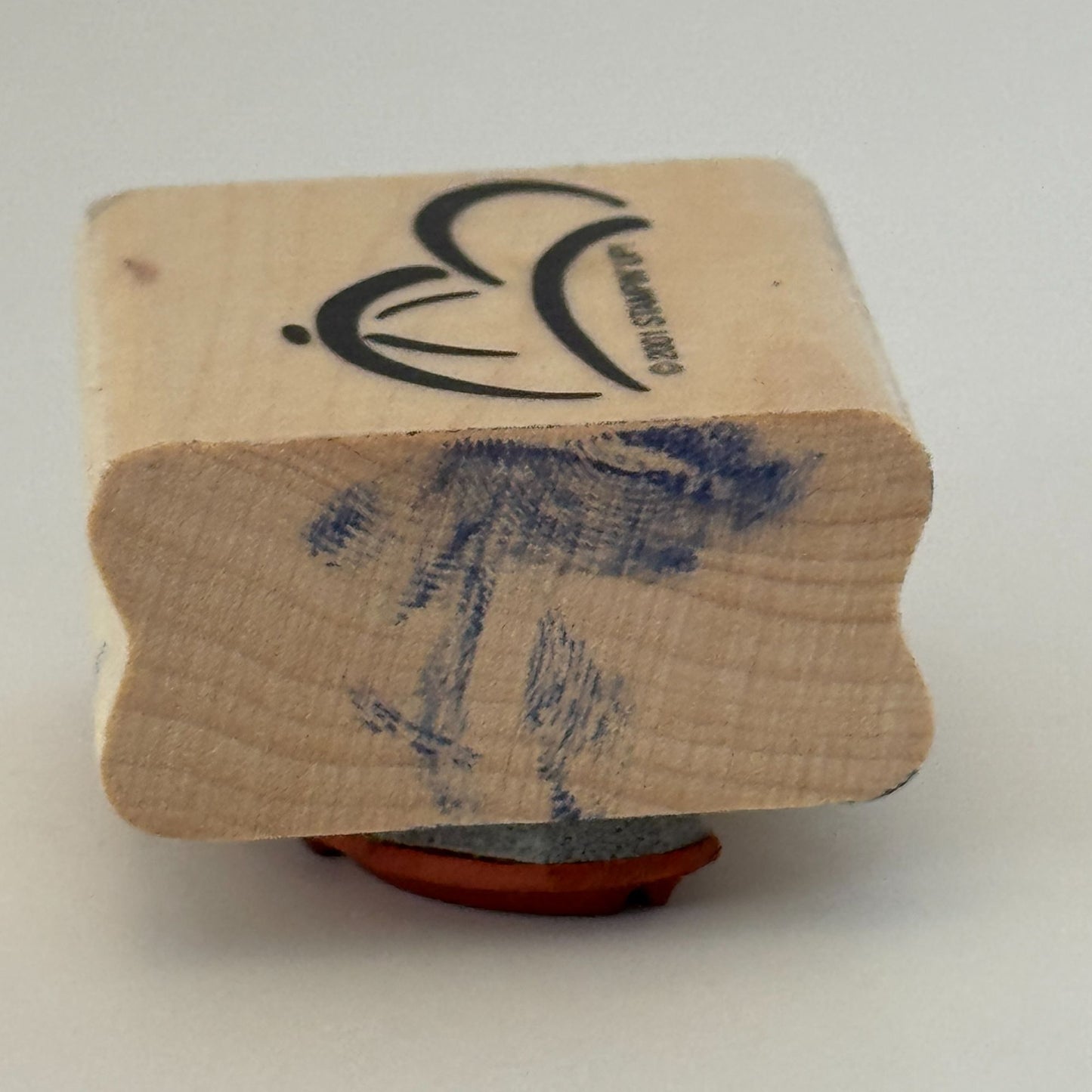 Stampin Up Rubber Stamp Baseball Hat Cap Fashion Card Making Craft Wood Mounted