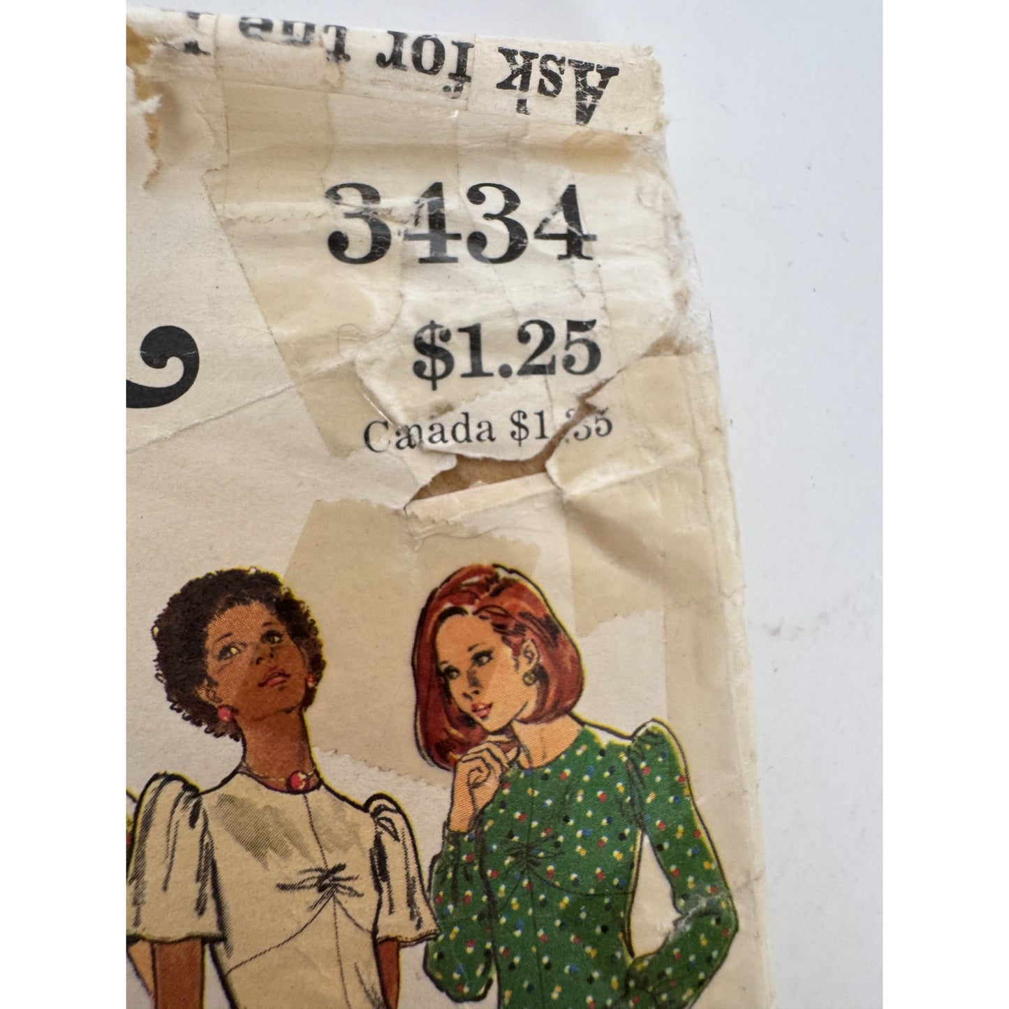 Butterick Sewing Pattern 3434 Slightly Flared Dress Size 14 Bust 36 Uncut 1970s