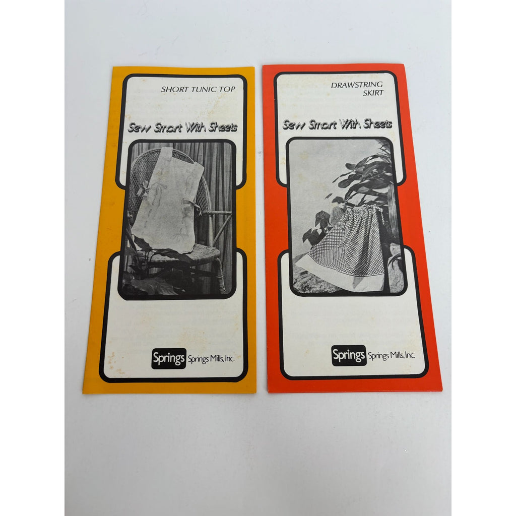Spring Mills Sewing Patterns Sew Smart with Sheets Tunic Top Drawstring Skirt