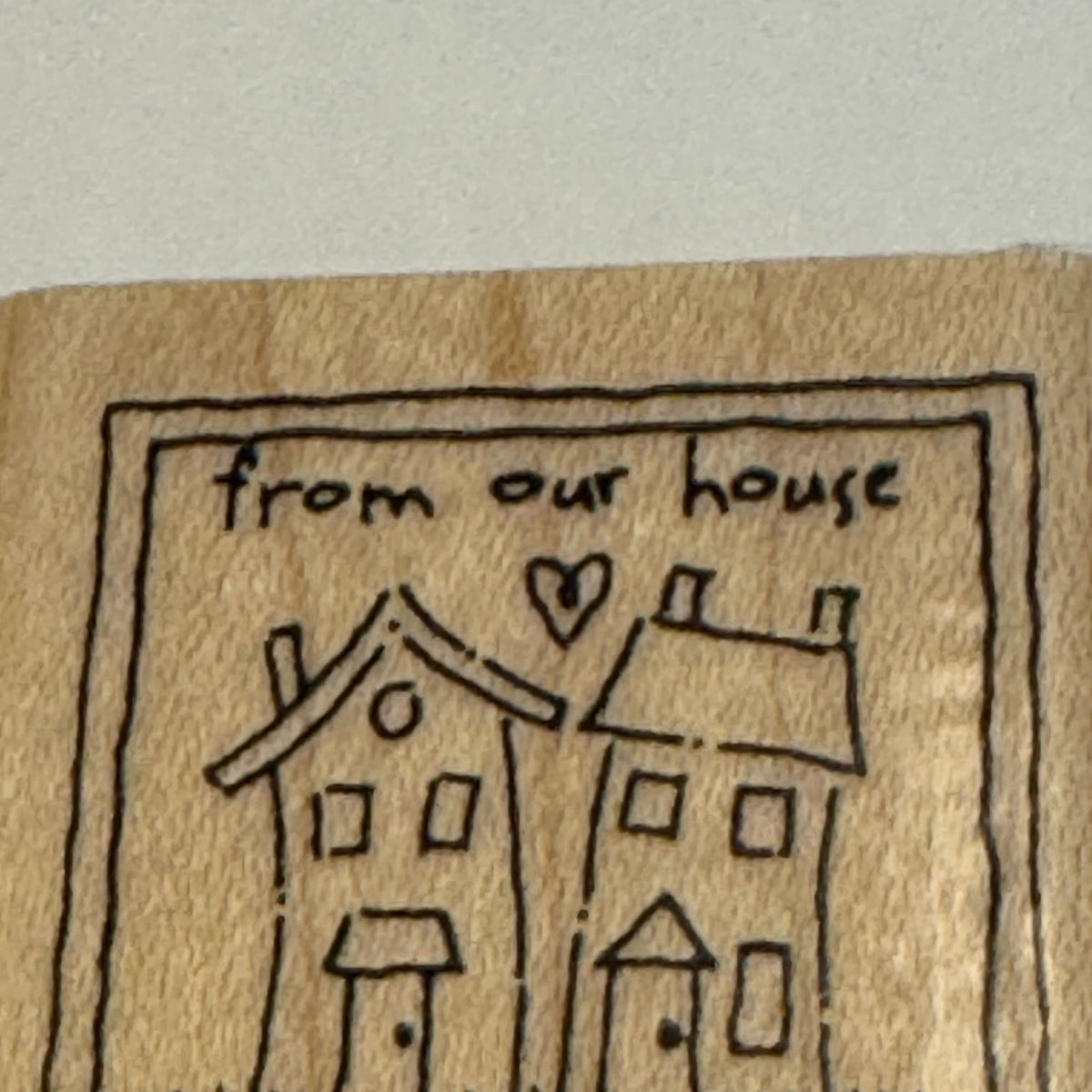 Stampin Up Rubber Stamp From Our House to Yours Gift Tag Card Making Real Estate