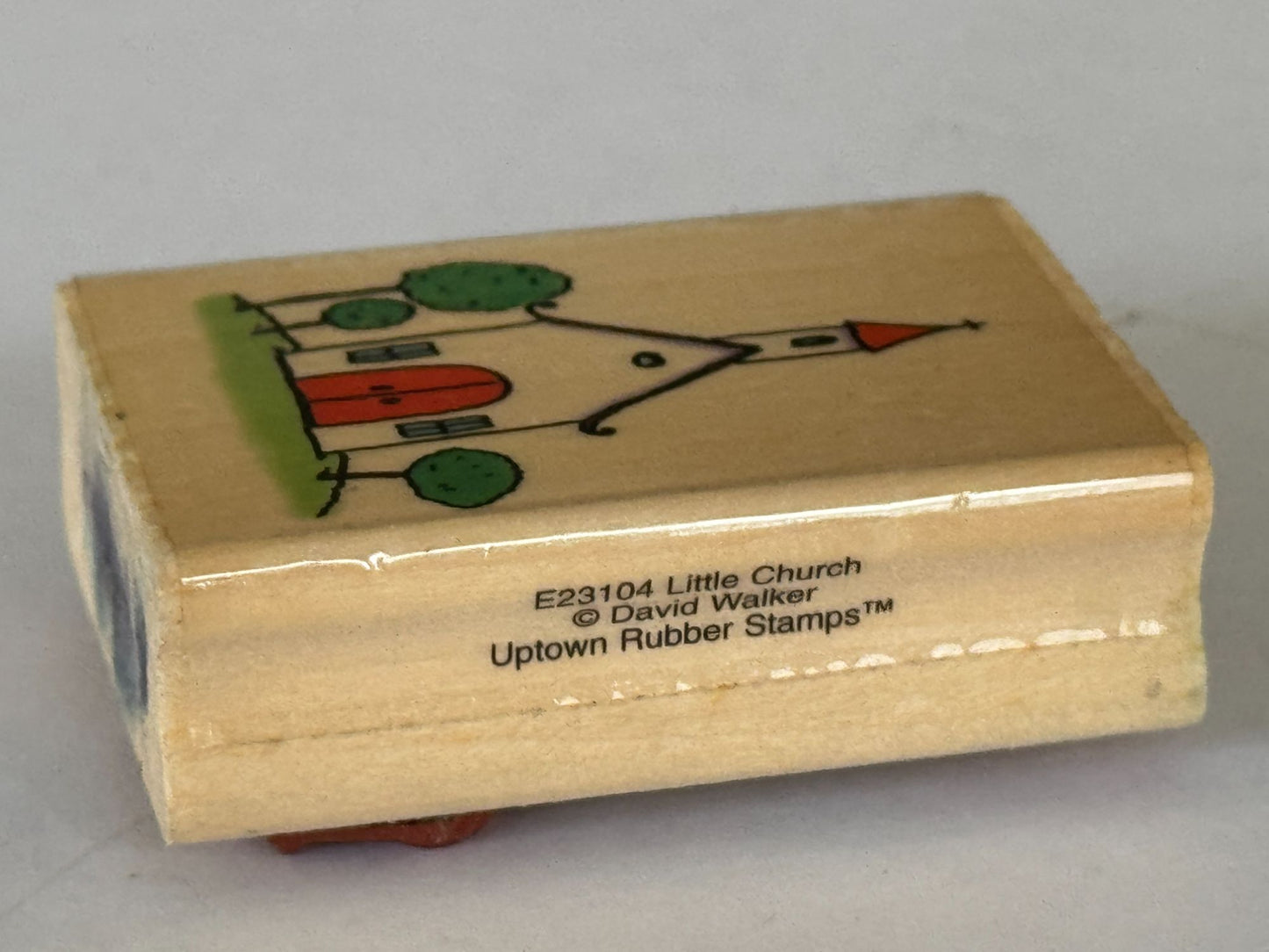 Uptown Rubber Stamp Little Church Wedding Chapel Christian Religious Card Making