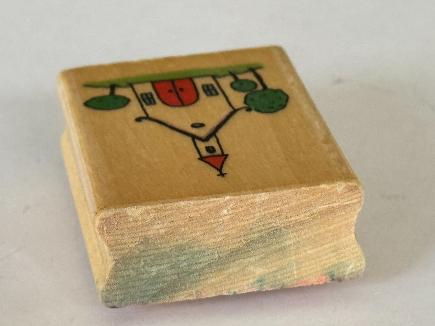 Uptown Rubber Stamp Little Church Wedding Chapel Christian Religious Card Making