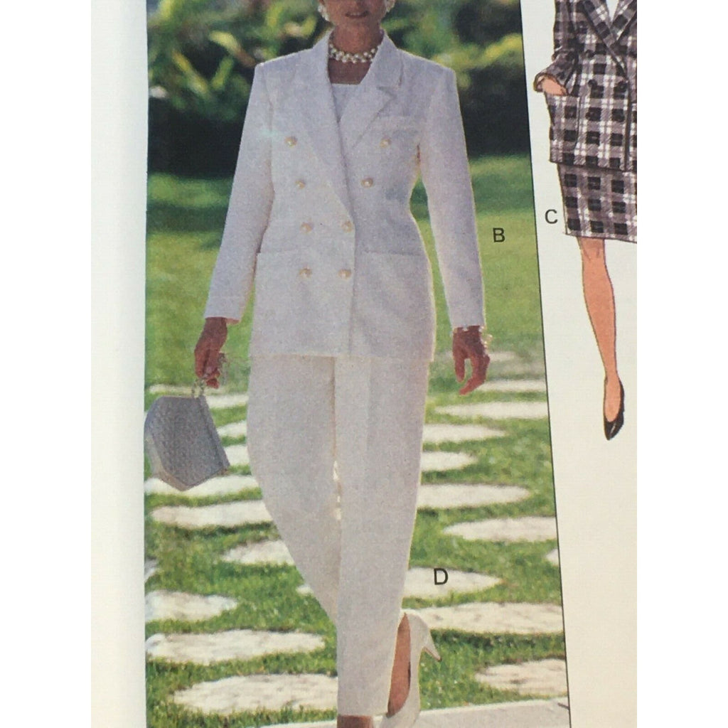 Butterick Sewing Pattern 6218 Career Skirt Suit Jacket Blazer Work Outfit 6-10