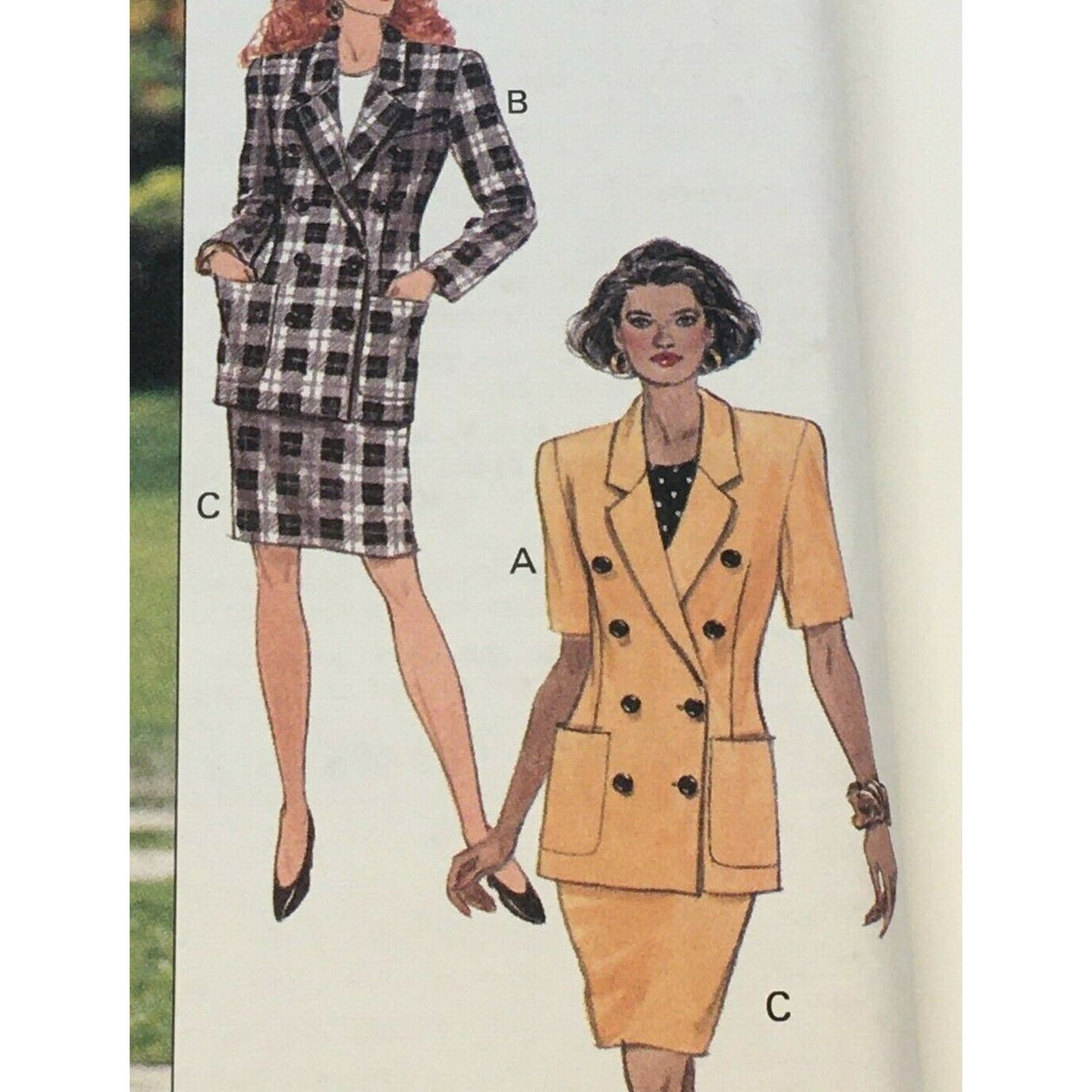 Butterick Sewing Pattern 6218 Career Skirt Suit Jacket Blazer Work Outfit 6-10