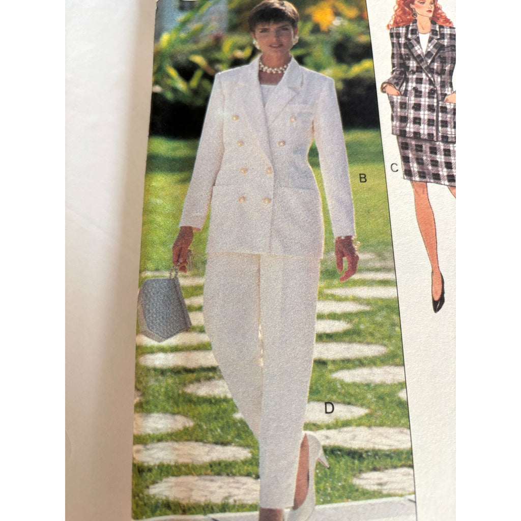 Butterick Sewing Pattern 6218 Career Skirt Suit Jacket Blazer Work Outfit 6-10