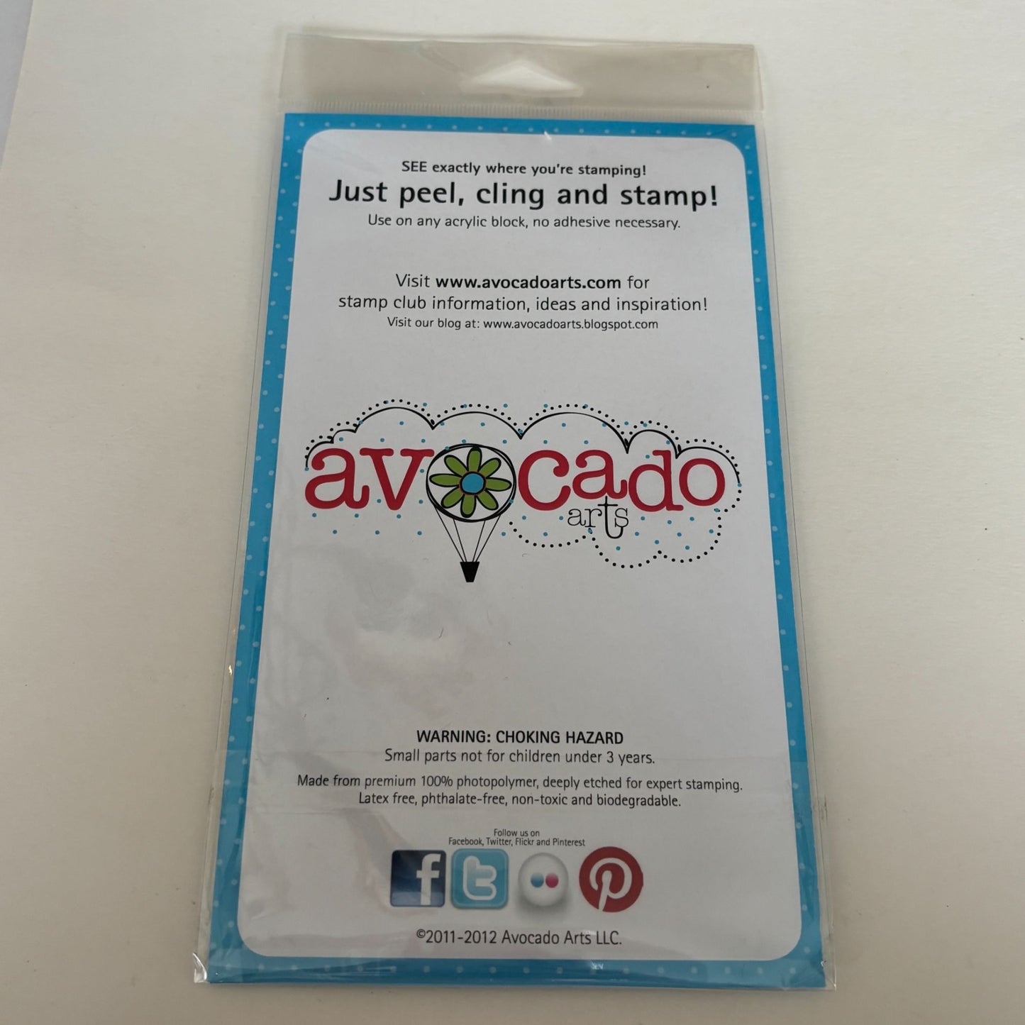 Avocado Arts Clear Photopolymer Stamps Set Hello Friend Socks Phone Retro Cardmaking Telephone Poles