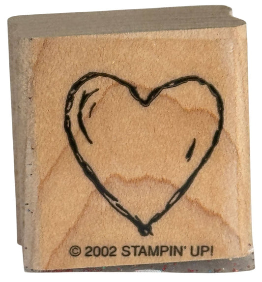 Stampin Up Rubber Stamp Heart Balloon Birthday Love Valentines Day Card Making