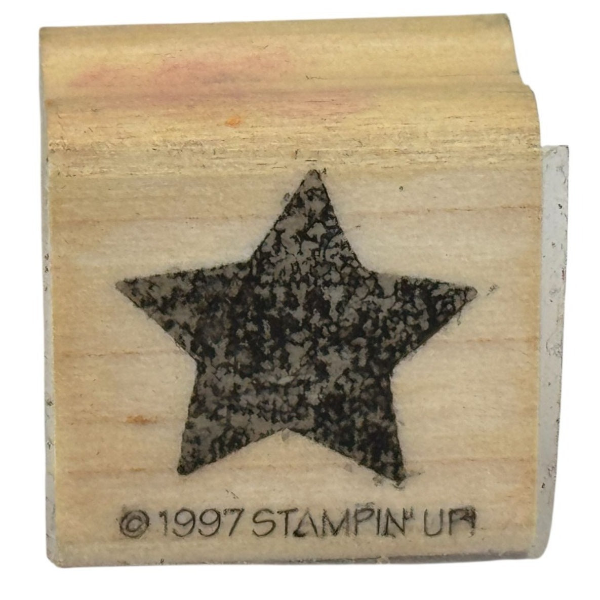 Stampin Up Rubber Stamp Star Night Sky Patriotic Fourth of July Card Making Wood
