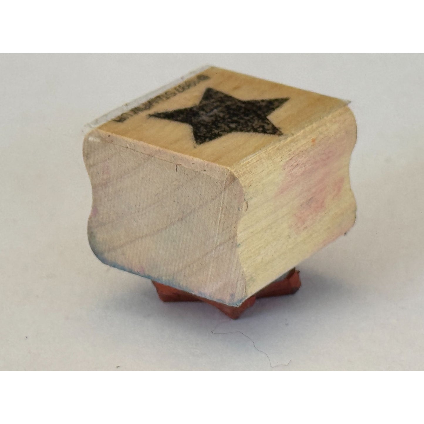 Stampin Up Rubber Stamp Star Night Sky Patriotic Fourth of July Card Making Wood