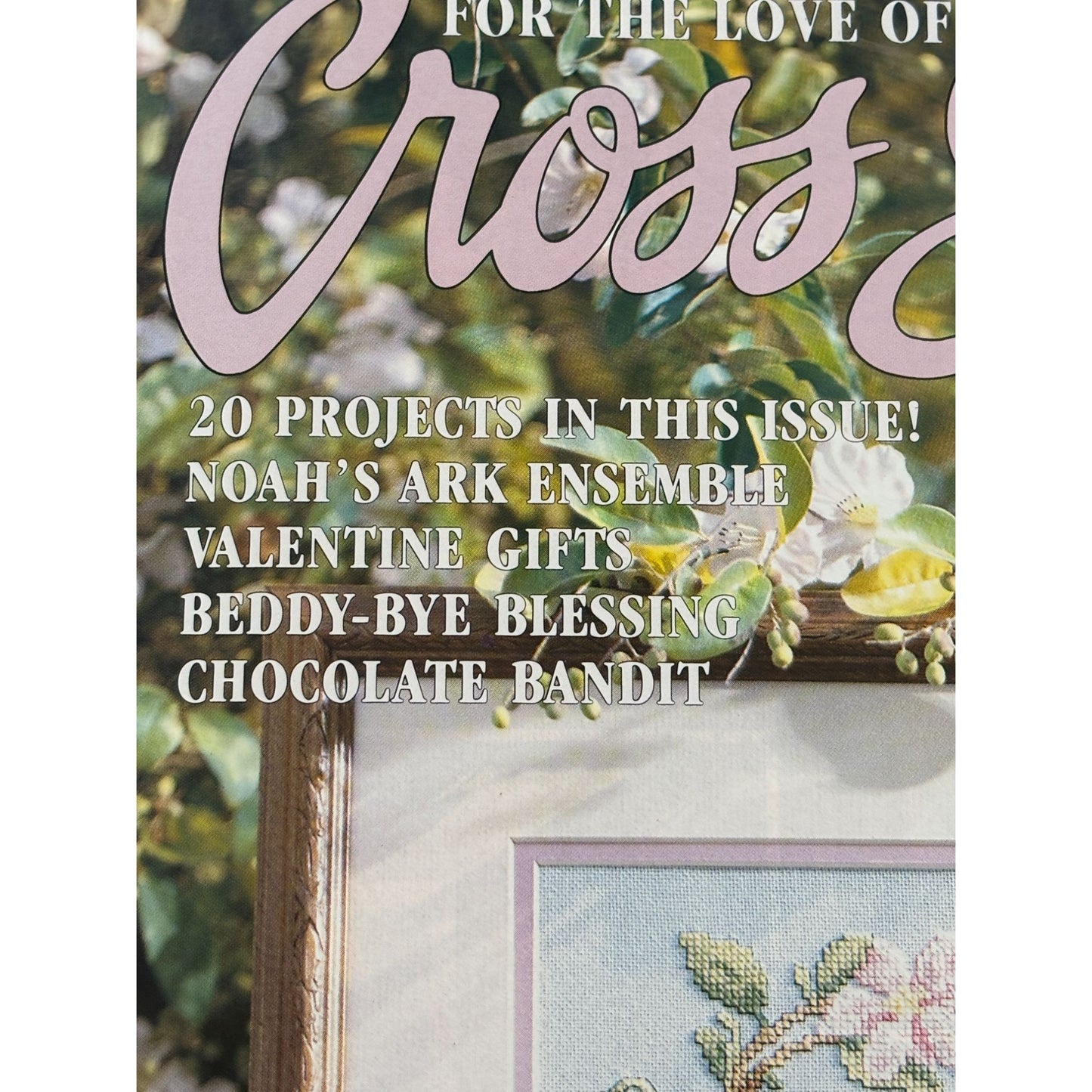 For The Love Of Cross Stitch Magazine March 1993 Chocolate Bandit Noahs Ark Bird