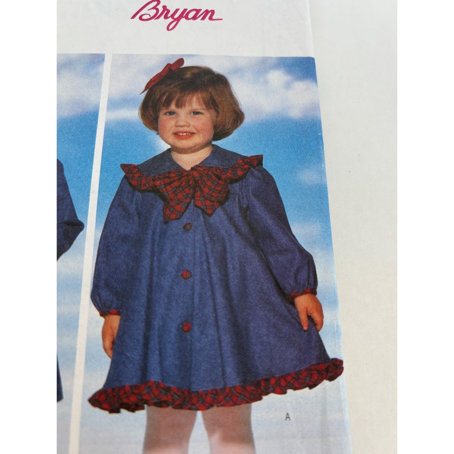 Butterick Sewing Pattern 4689 Dress Toddler 1 2 3 Mid-Knee Length Fall Easy UC