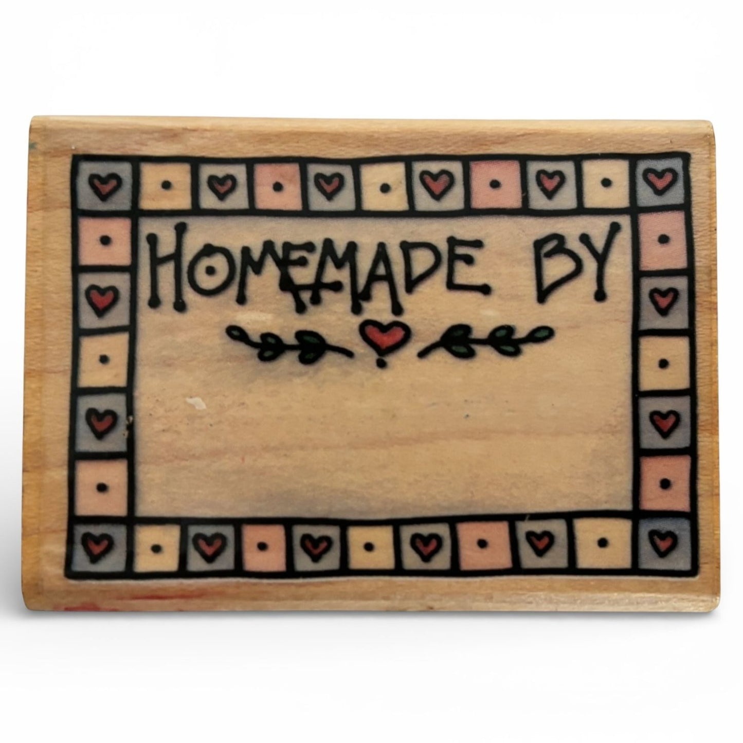 Rubber Stampede Rubber Stamp Homemade By Label Craft Baking Gift Tag Cardmaking