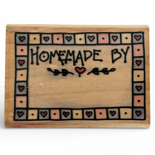 Rubber Stampede Rubber Stamp Homemade By Label Craft Baking Gift Tag Cardmaking