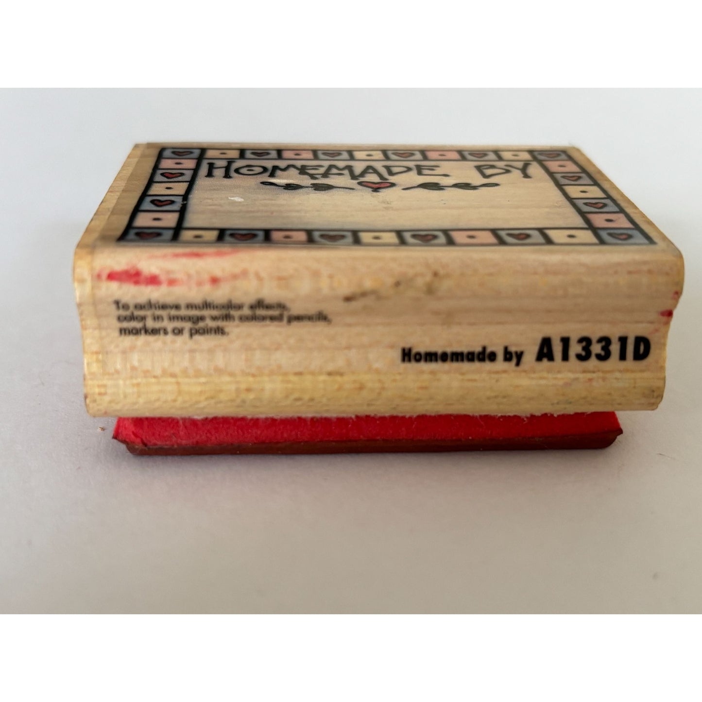 Rubber Stampede Rubber Stamp Homemade By Label Craft Baking Gift Tag Cardmaking