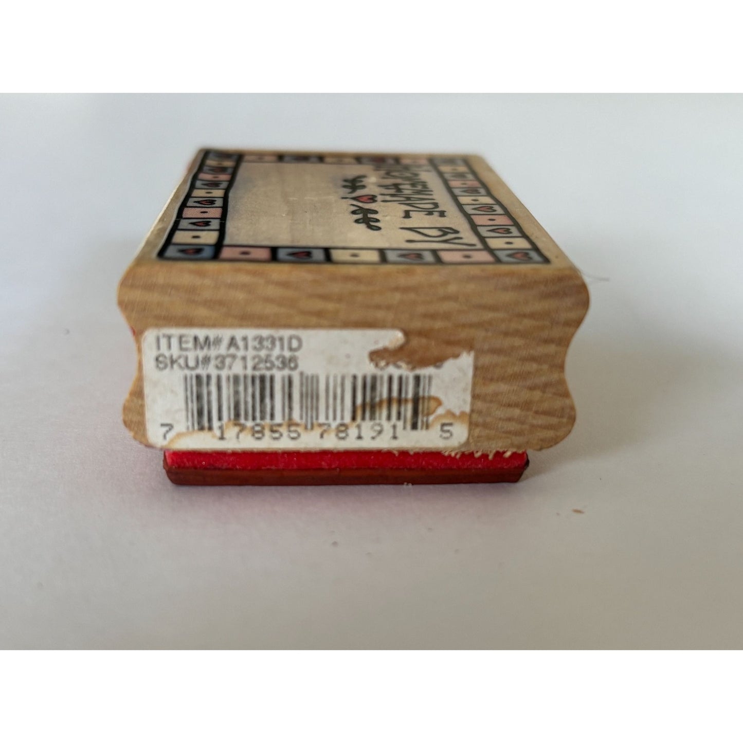 Rubber Stampede Rubber Stamp Homemade By Label Craft Baking Gift Tag Cardmaking