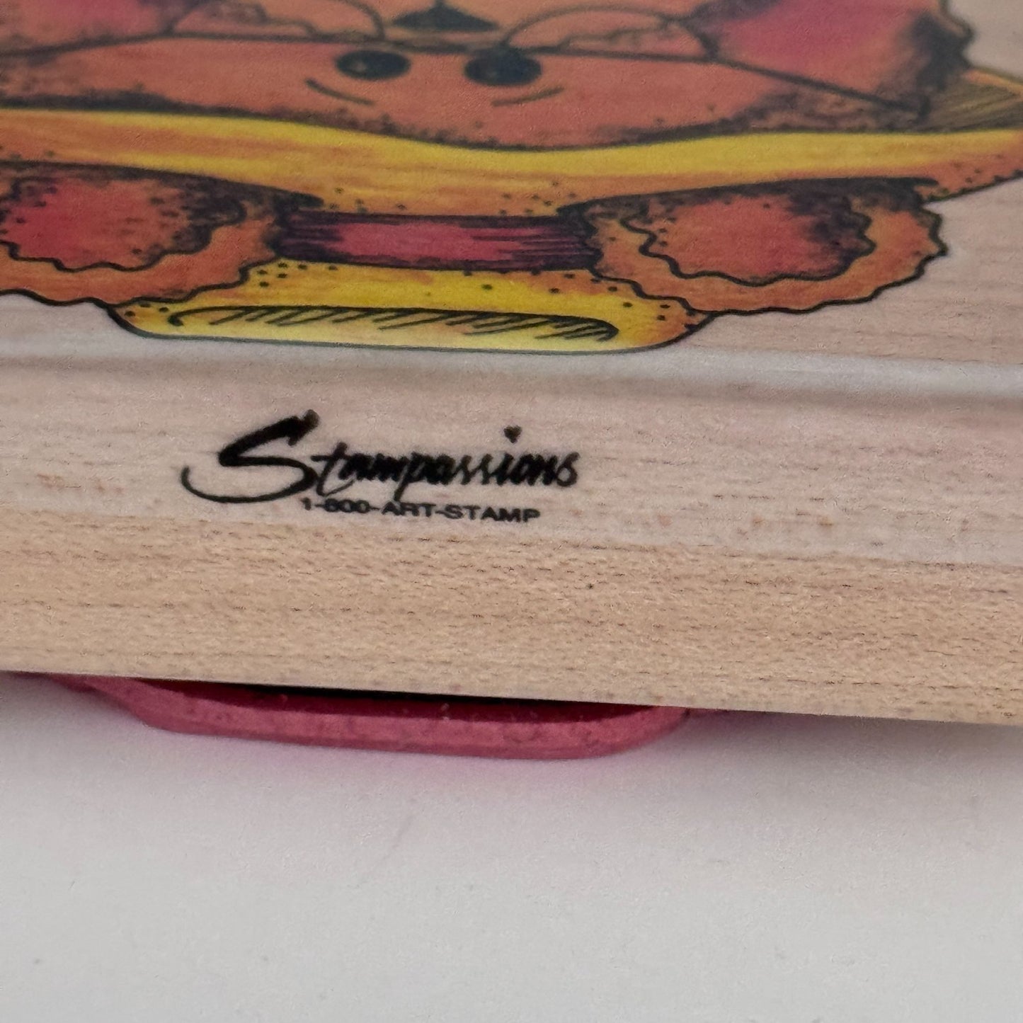 Stampassions Rubber Stamp Beary Best Teddy Bear Grandpa Cardmaking Dianna Marcum
