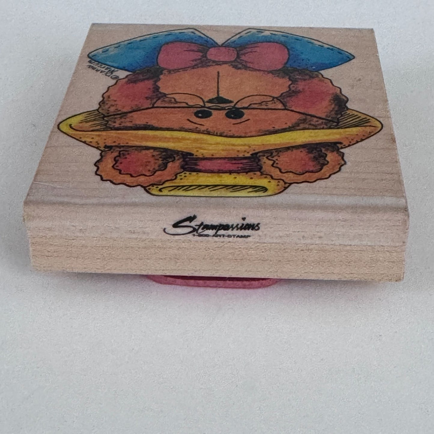 Stampassions Rubber Stamp Beary Best Teddy Bear Grandpa Cardmaking Dianna Marcum