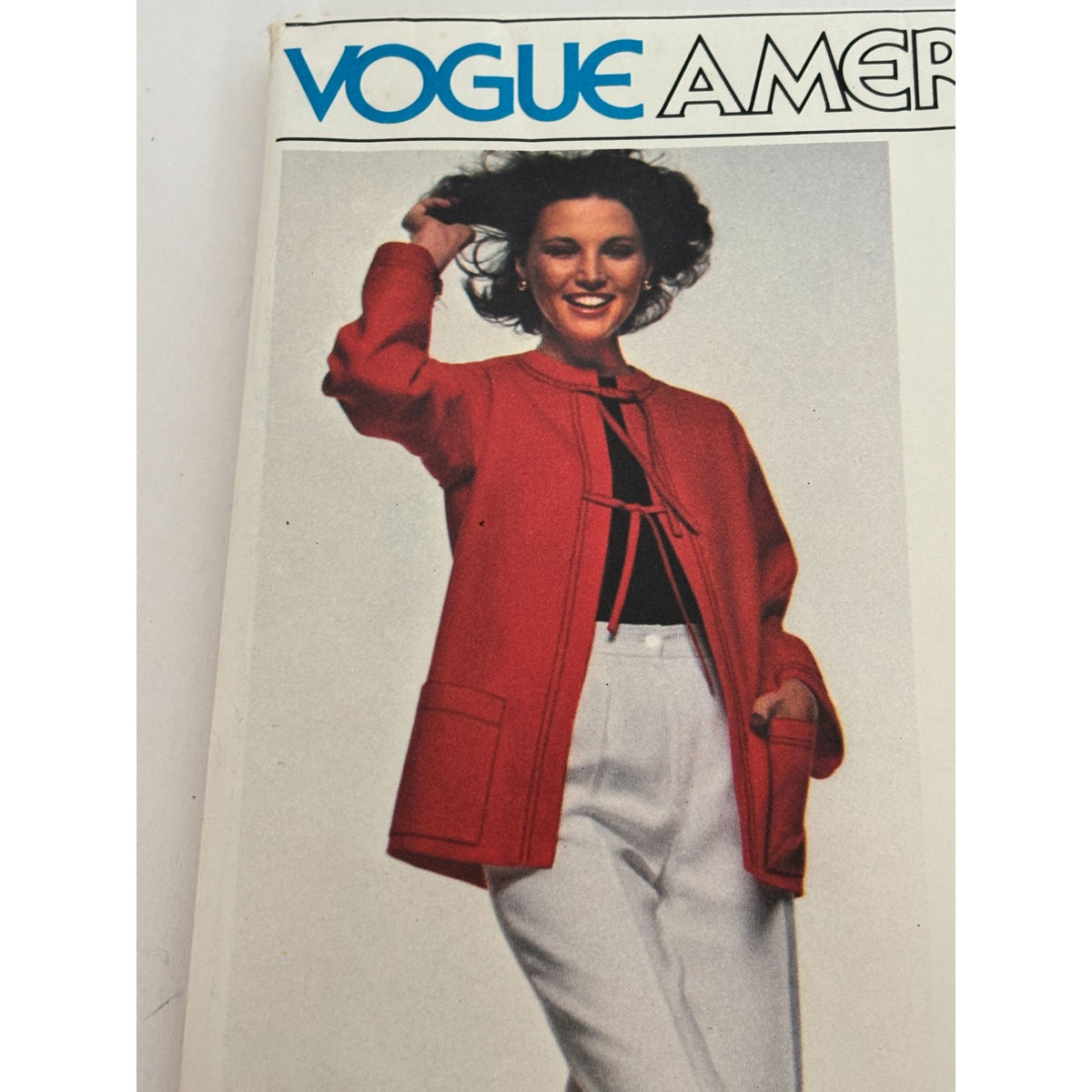 Vogue American Designer Sewing Pattern 1478 Anne Klein 1970s Jacket Pants Skirt 8 Uncut