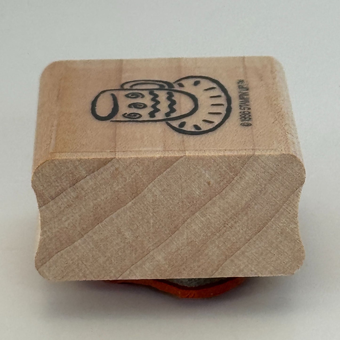 Stampin Up Rubber Stamp Tea Party Invitation Cup Teacup Drink Coffee Cardmaking