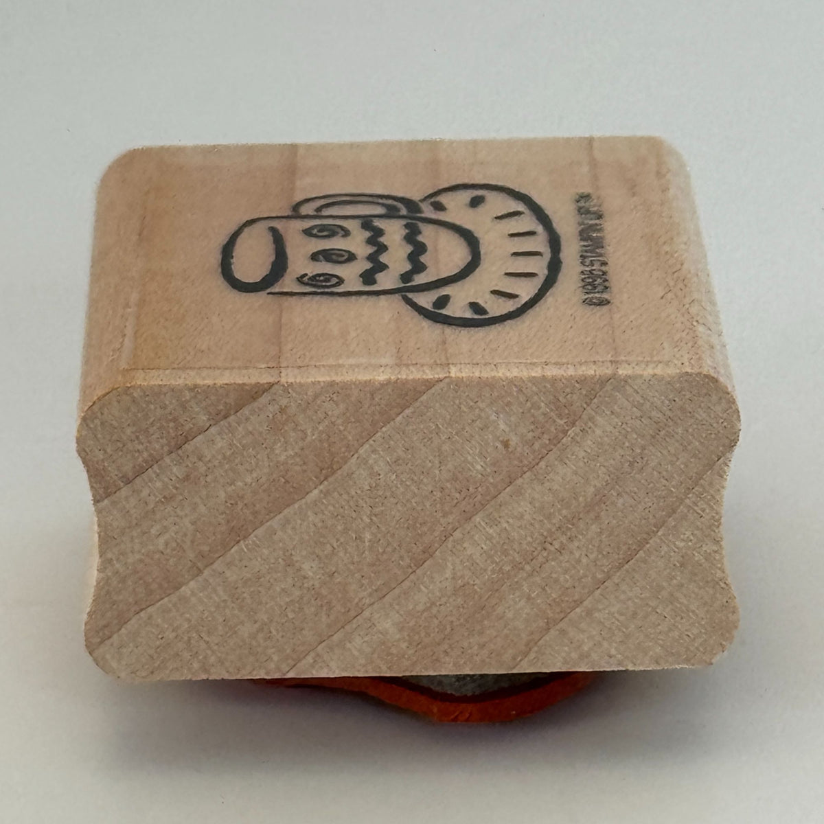 Stampin Up Rubber Stamp Tea Party Invitation Cup Teacup Drink Coffee Cardmaking