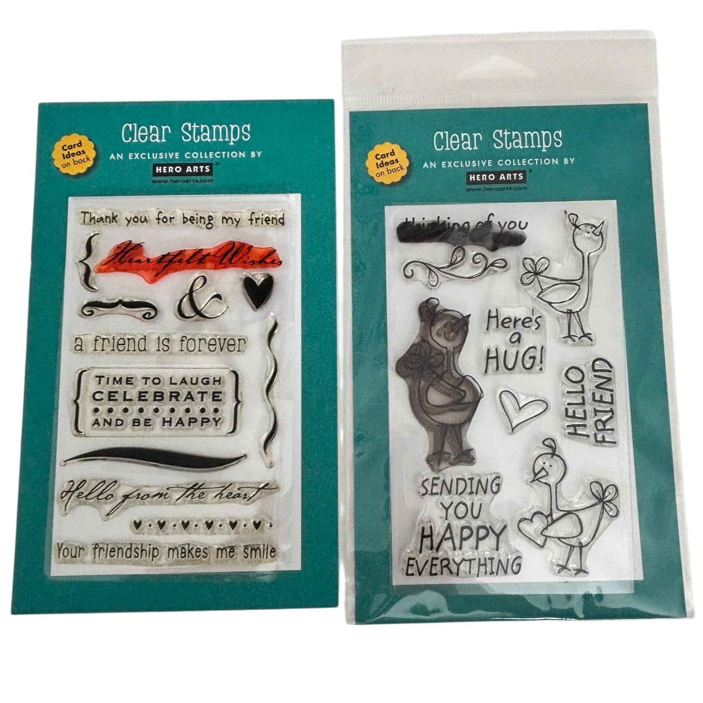 Hero Arts Clear Stamp Sets Friendship Card Making Sentiments Bird Here is a Hug