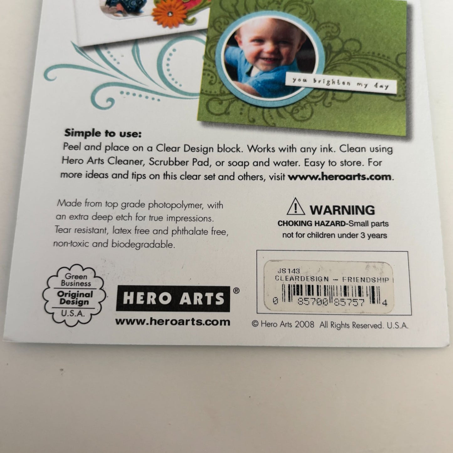 Hero Arts Clear Stamp Sets Friendship Card Making Sentiments Bird Here is a Hug