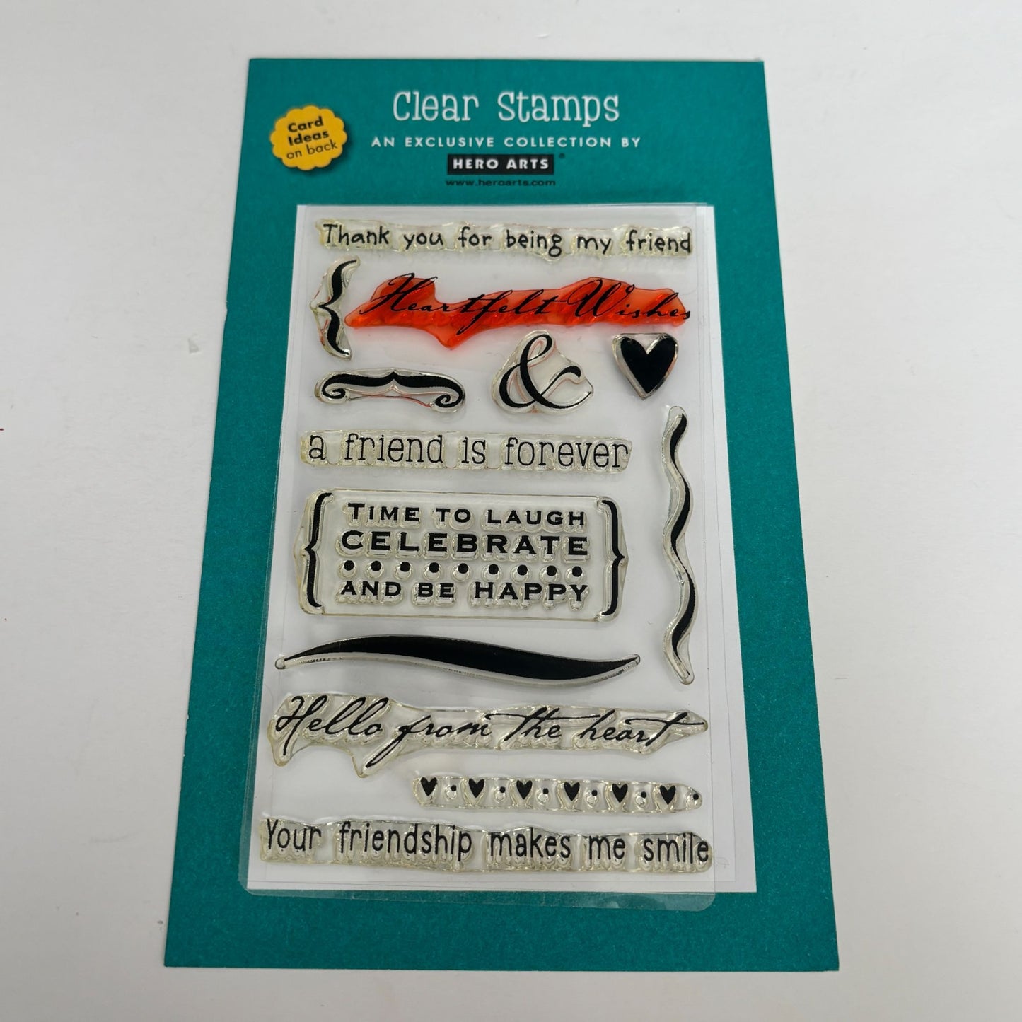 Hero Arts Clear Stamp Sets Friendship Card Making Sentiments Bird Here is a Hug